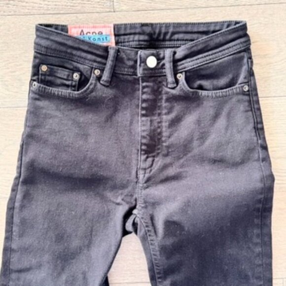 Acne Studios Bla Konst Peg Jeans Black - Picture 4 of 10